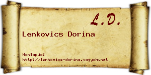 Lenkovics Dorina névjegykártya